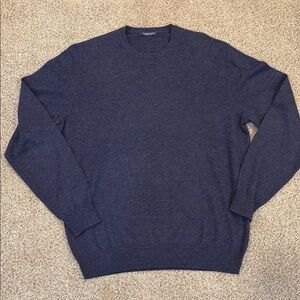 Men's Superfine Merino Navy Sweater